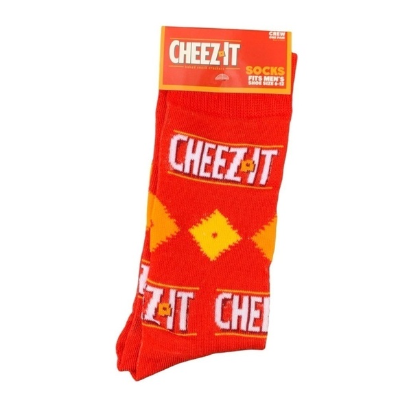 Cheez-It Socks | NWT Crew Socks | Size Men's 6-12 - Picture 1 of 6